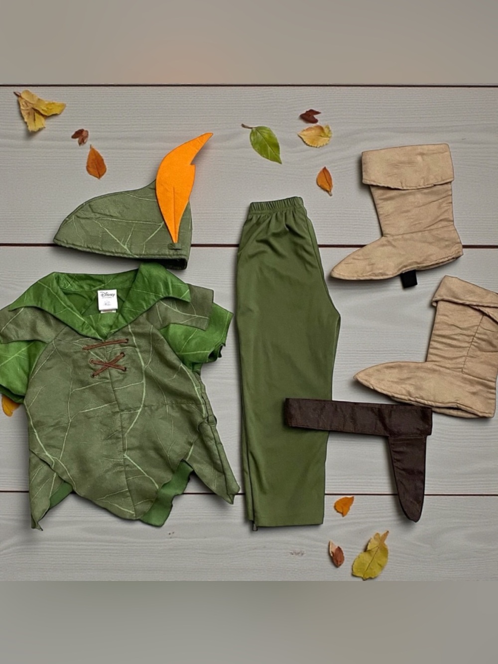 Disney Peter Pan Costume Outfit & complete accessories boys